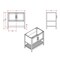Alaterre Furniture Bennet 2pc Wooden Bathroom Vanity Set - 36-in. L Vanity, 30-in. L Rectangular Mirror, White AVAN3600WHA - alternate 2